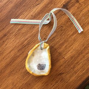 Oyster shell Christmas ornament